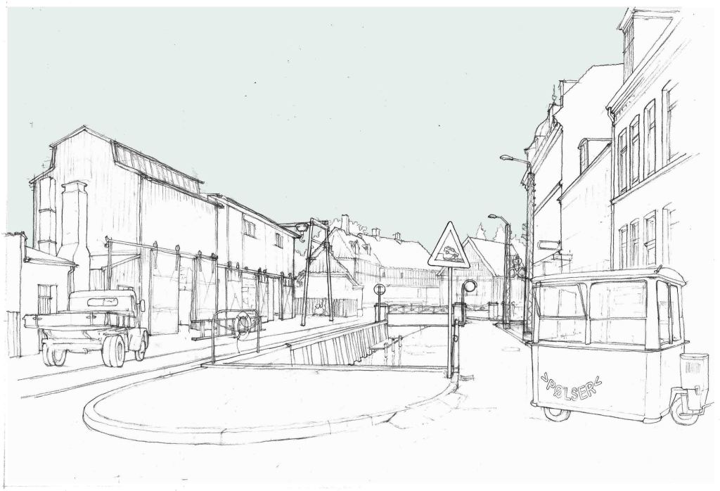 sådan kan man måske forestille sig, at Den Gamle Bys Sydhavn kommer til at tage sig ud.