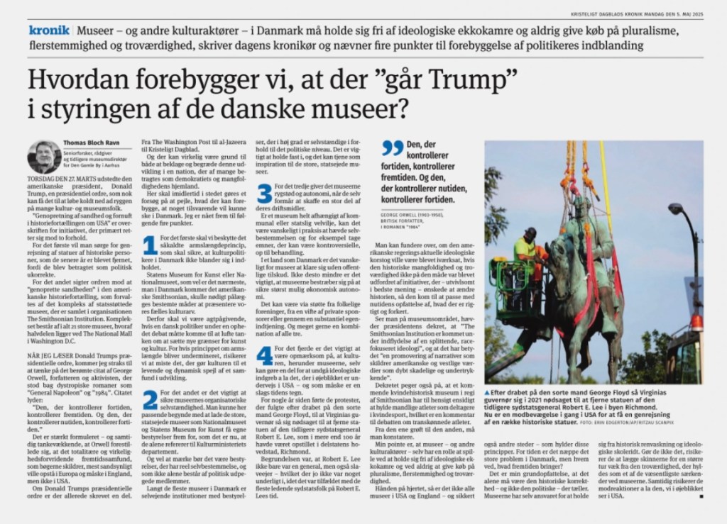 Hvordan forebygger man, at der ‘går Trump’ i styringen af de danske&nbsp;museer?