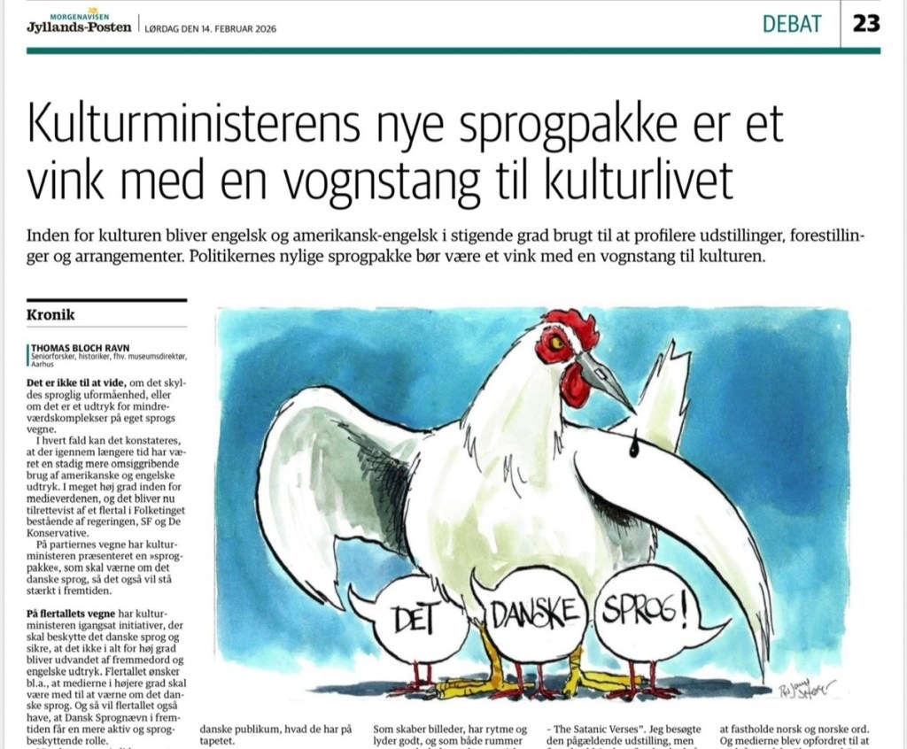 Kulturministerens nye sprogpakke er et vink med en vognstang til kulturlivet